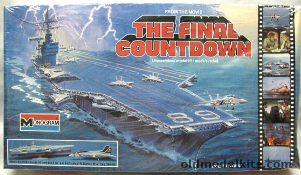 Monogram USS Nimitz and F-14 Tomcat from 'The Final Countdown' Movie, 6032 plastic model kit